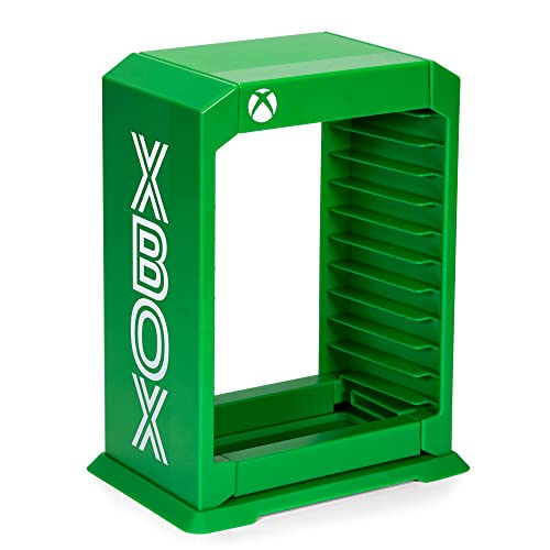 Numskull NS2733 Officiële Xbox Premium Storage Tower, Game Stand voor Xbox Series X S en Xbox One Houder voor 10 games of Blu-Ray Cases (Xbox Series X)