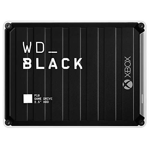 WD_BLACK P10 Game Drive for Xbox 2 TB (1 Maand Xbox Game Pass Ultimate, snelheden tot 130 MB/s, voor Xbox) Zwart met witte rand