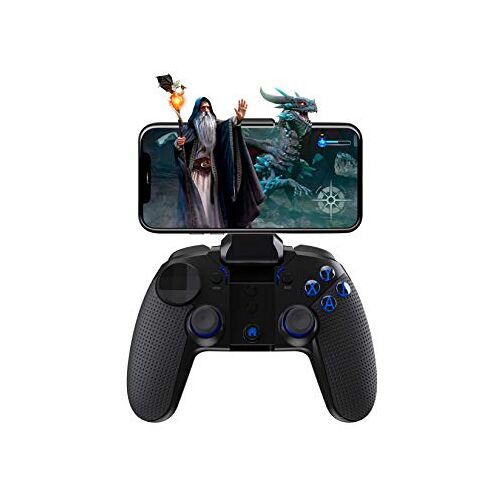 topp Gaming Smartphone Controller 'Wizard' met tot 10 uur looptijd, individueel instelbare toetsindeling en verlichte toetsen, zwart