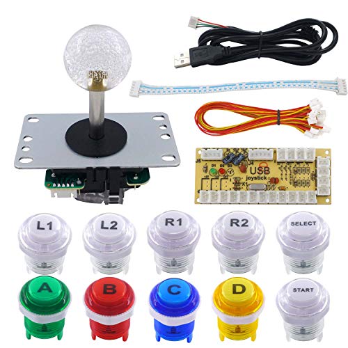 SJ@JX Arcade DIY Kit Arcade Button Joystick Controller USB Encoder Zero Delay voor Retropie Jamma Mam Raspberry