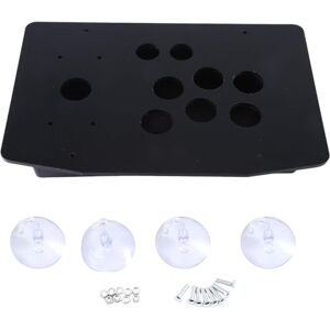 roomoon DIY Arcade Joystick Vervanging Acryl Panel Case Zwart Stevige Bouw Eenvoudig te installeren Zwart Handvat Arcade Game Kit