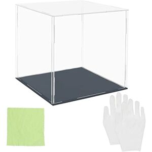 BELLE VOUS Helder Acryl Display Kast Standaard Set 20 x 20 x 20 cm Grote Stofvrije Doos voor Actiefiguren, Toys, Minifiguren, Collectebles & Modellen