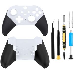 BSUZUN Behuizing voor achterkant Shell Faceplate Cover Vervanging Reparatieset voor Xbox One Elite Series 2 Controller (wit) BSUZUN Behuizing voor achterkant Shell Faceplate Cover Vervanging Reparatieset voor Xbox One Elite Series 2 Controller (wit)