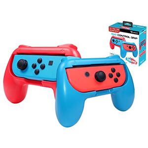 SUBSONIC Handvatten Controller voor Joy-Cons Nintendo Switch/Pack van 2 Comfort Handgrepen voor Joy Cons, Rood en Blauw Fluorescerend SUBSONIC Handvatten Controller voor Joy-Cons Nintendo Switch/Pack van 2 Comfort Handgrepen voor Joy Cons, Rood en Blauw Fluorescerend