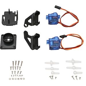 Mkcavne 1 x PTZ Pan/Tilt Servo Gimbal Anti-Vibratie Camera Platform Set met Servo Vervanging 2 Stuks 9G met Servo 2 Stuks 9G voor FPV Drone Montage