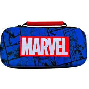 WONDEE Marvel Avengers Comic Style Nintendo Switch, OLED Switch en Lite hoes met interne schermbescherming en 10 games, etui / hoes Switch Case Marvel, officiële merchandising