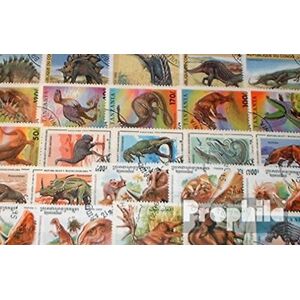 Prophila Collection Motieven 50 verschillende Prehistorische Dieren Postzegels (Postzegels voor verzamelaars) Amfibieën/reptielen/dinosaurus