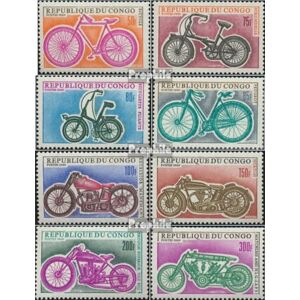 Prophila Collection Kongo (Brazzaville) 184-191 (compleet.Kwestie.) 1969 Oud Fahr- en Motorfietsen (Postzegels voor verzamelaars) wegverkeer