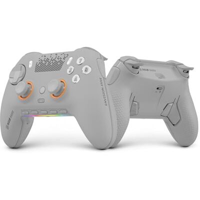 Scuf ENVISION PRO Draadloze V2 (2025) PC-only Gamecontroller – Lichtgrijs Anti-drift thumbsticks, Vijf herprogrammeerbare G-knoppen, Herprogrammeerbare achterste paddles, Instant trigger Scuf ENVISION PRO Draadloze V2 (2025) PC-only Gamecontroller – Lichtgrijs Anti-drift thumbsticks, Vijf herprogrammeerbare G-knoppen, Herprogrammeerbare achterste paddles, Instant trigger