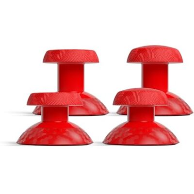 Scuf VALOR PRO Thumbstick Vervanging Kit – Rood 1 Korte Concave, 1 Korte Bolle, 1 Lange Concave, 1 Lange Bolle, Eenvoudig Te Verwisselen, Duurzaam Scuf VALOR PRO Thumbstick Vervanging Kit – Rood 1 Korte Concave, 1 Korte Bolle, 1 Lange Concave, 1 Lange Bolle, Eenvoudig Te Verwisselen, Duurzaam