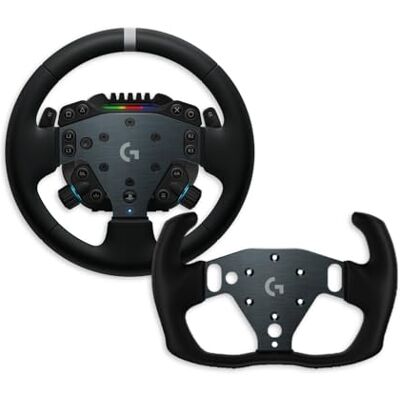 Logitech RS50 System, 3-delige opstelling sim-racestuurwiel RS50 Wheel Base met 8-Nm Direct Drive, RS Wheel Hub met 13 knoppen en RS Track Wheel Voor PS5/PS4/PC Zwart Logitech RS50 System, 3-delige opstelling sim-racestuurwiel RS50 Wheel Base met 8-Nm Direct Drive, RS Wheel Hub met 13 knoppen en RS Track Wheel Voor PS5/PS4/PC Zwart