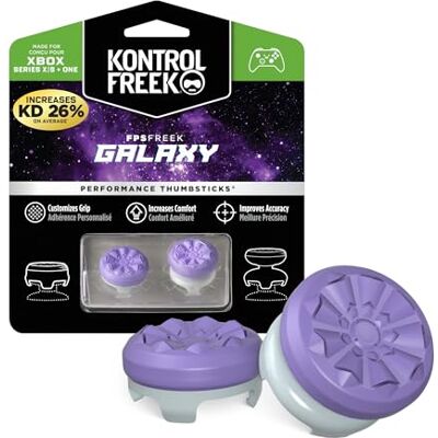 KontrolFreek FPS Freek Galaxy Paars voor Xbox One en Xbox Series X Controller Performance Thumbsticks 1 x hoog, 1 x medium paars KontrolFreek FPS Freek Galaxy Paars voor Xbox One en Xbox Series X Controller Performance Thumbsticks 1 x hoog, 1 x medium paars