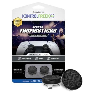 KontrolFreek Koppeling voor Playstation 5, PS5 en Playstation 4, PS4-controller, Performance Thumbsticks, 2 laagbouw concaaf, zwart-wit KontrolFreek Koppeling voor Playstation 5, PS5 en Playstation 4, PS4-controller, Performance Thumbsticks, 2 laagbouw concaaf, zwart-wit