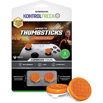 KontrolFreek Omni Xbox Thumb Grips 2 laagbouw concave controller grips voor Xbox Series X S & Xbox One Controller Verbeterde grip voor alle gamegenres Oranje KontrolFreek Omni Xbox Thumb Grips 2 laagbouw concave controller grips voor Xbox Series X S & Xbox One Controller Verbeterde grip voor alle gamegenres Oranje