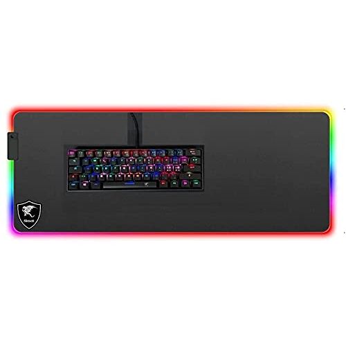 IDOR STORE Gaming-toetsenbord met Italiaanse lay-out combo muis gaming-toetsenbord USB achtergrondverlichting met RGB-achtergrondverlichting + RGB XXL gaming pad