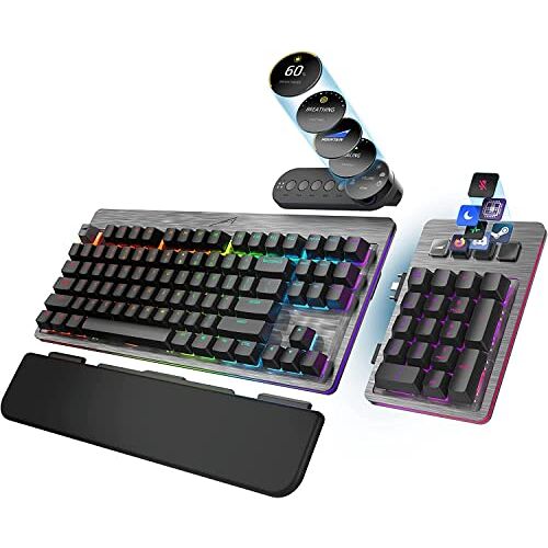 Mountain Everest Max Gaming Tastatur MX Silent Red, ANSI, US-lay-out, grijs