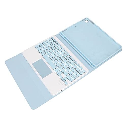 Shanrya Toetsenbord, Magnetisch Tablettoetsenbord Automatische Slaapstandaard voor 9,7 Inch (Blauw)