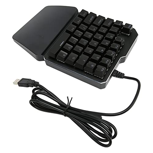 Generic Toetsenbord met één Hand, Gamingtoetsenbord met 35 Toetsen Ergonomisch voor Gaming