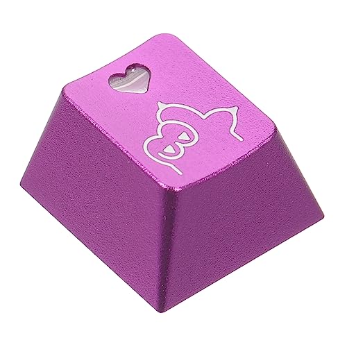 Gatuida Mechanisch Toetsenbord Keycap Vervangende Mechanische Toetskappen Heerlijk Mechanisch Kat Palm Keycap Mechanische Mechanische Toetsen Aluminium Profiel Computer Product Paars