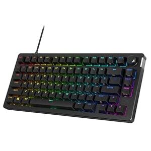 HyperX Alloy Rise 75 Hot-Swappable 75% mechanisch gaming-toetsenbord, pc, omgevingslichtsensor, pakking gemonteerd, lineaire schakelaars HyperX Alloy Rise 75 Hot-Swappable 75% mechanisch gaming-toetsenbord, pc, omgevingslichtsensor, pakking gemonteerd, lineaire schakelaars