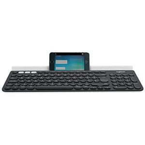 Logitech K780 Multi-Device Draadloos Toetsenbord voor Windows, Apple Android of Chrome, Draadloos 2.4GHz en Bluetooth, Stil, PC/Mac/Laptop/Smartphone/Tablet, QWERTY UK Layout Donkergrijs/Wit Logitech K780 Multi-Device Draadloos Toetsenbord voor Windows, Apple Android of Chrome, Draadloos 2.4GHz en Bluetooth, Stil, PC/Mac/Laptop/Smartphone/Tablet, QWERTY UK Layout Donkergrijs/Wit