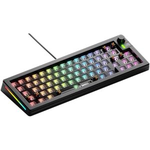 GLORIOUS Gaming GMMK 3 Barebones Custom Gaming Keyboard, compact 65% mechanisch toetsenbord, modulaire pakkingen, hotswappable MX 5-polig, geluidsdempend schuim, aluminium switch plate, ANSI, Zwart GLORIOUS Gaming GMMK 3 Barebones Custom Gaming Keyboard, compact 65% mechanisch toetsenbord, modulaire pakkingen, hotswappable MX 5-polig, geluidsdempend schuim, aluminium switch plate, ANSI, Zwart