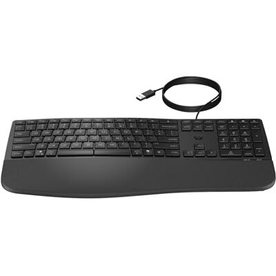 HP 480 comfortabel toetsenbord, USB-A bekabelde aansluiting met 1,5 m kabel, multi-apparaat, QWERTY, 23 programmeerbare toetsen, 12 miljoen indrukken, Windows 10 en 11, iOS, Chrome OS, MacOS, zwart HP 480 comfortabel toetsenbord, USB-A bekabelde aansluiting met 1,5 m kabel, multi-apparaat, QWERTY, 23 programmeerbare toetsen, 12 miljoen indrukken, Windows 10 en 11, iOS, Chrome OS, MacOS, zwart