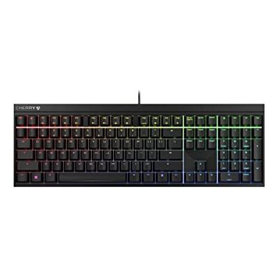 CHERRY MX 2.0S, mechanisch gamingtoetsenbord met RGB-verlichting, Duits indeling (QWERTZ), bedraad, ontworpen in Duitsland, Originele MX BLACK-schakelaars, zwart CHERRY MX 2.0S, mechanisch gamingtoetsenbord met RGB-verlichting, Duits indeling (QWERTZ), bedraad, ontworpen in Duitsland, Originele MX BLACK-schakelaars, zwart