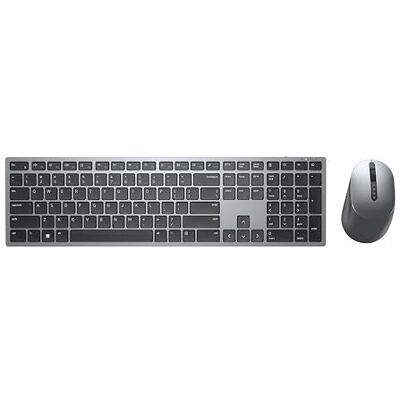 Dell Draadloos toetsenbord en muis Pro Plus, KM7321W, Italiaans (QWERTY) Aansluiting op 3 apparaten, DPI 1000-4000, autonomie 36 maanden, titaniumgrijs, professioneel gebruik Dell Draadloos toetsenbord en muis Pro Plus, KM7321W, Italiaans (QWERTY) Aansluiting op 3 apparaten, DPI 1000-4000, autonomie 36 maanden, titaniumgrijs, professioneel gebruik