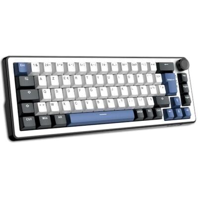 THE G-LAB Keyz Elite 200 BW Gaming-toetsenbord, draadloos, mechanisch Formaat 65%, Switch Hot Swap voorgesmeerd, 100% Custom, AZERTY FR THE G-LAB Keyz Elite 200 BW Gaming-toetsenbord, draadloos, mechanisch Formaat 65%, Switch Hot Swap voorgesmeerd, 100% Custom, AZERTY FR