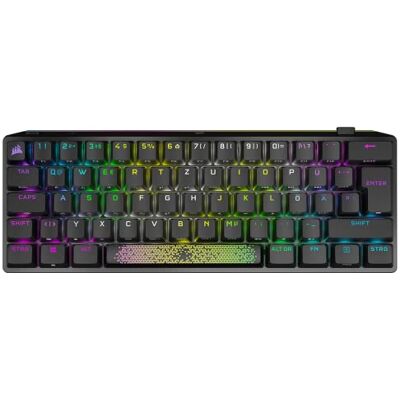 Corsair K70 PRO Mini Wireless RGB 60% mechanisch gamingtoetsenbord, swappable Cherry MX rode schakelaars, PBT double-shot keycaps, iCUE compatibel, PC, Mac, PS5, PS4, Xbox, QWERTZ DE, zwart Corsair K70 PRO Mini Wireless RGB 60% mechanisch gamingtoetsenbord, swappable Cherry MX rode schakelaars, PBT double-shot keycaps, iCUE compatibel, PC, Mac, PS5, PS4, Xbox, QWERTZ DE, zwart