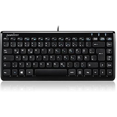 Perixx PERIBOARD-407B DE, Mini Toetsenbord USB 320x140x14mm Afmetingen Pianolak Zwart QWERTZ DE Layout Perixx PERIBOARD-407B DE, Mini Toetsenbord USB 320x140x14mm Afmetingen Pianolak Zwart QWERTZ DE Layout