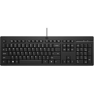 HP 125 G2 Toetsenbord 100% Full Size USB QWERTY Internationaal Engels Zwart HP 125 G2 Toetsenbord 100% Full Size USB QWERTY Internationaal Engels Zwart