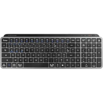 Mars Gaming MK-SILENKEYS, Frans, Draadloos Compact Full-Format Toetsenbord, Laag Profiel, Stille Schaar Schakelaars, Copilot AI-toets, Bluetooth 5.1 Dual + 2.4GPRO, 200u Batterij, PC/Mac, Zwart Mars Gaming MK-SILENKEYS, Frans, Draadloos Compact Full-Format Toetsenbord, Laag Profiel, Stille Schaar Schakelaars, Copilot AI-toets, Bluetooth 5.1 Dual + 2.4GPRO, 200u Batterij, PC/Mac, Zwart