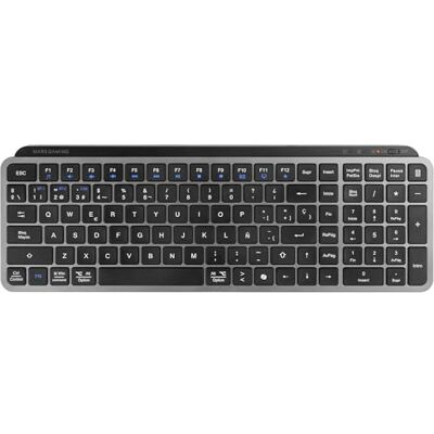 Mars Gaming MK-SILENKEYS, Spaans, Draadloos Compact Full-Format Toetsenbord, Laag Profiel, Stille Schaar Schakelaars, Copilot AI-toets, Bluetooth 5.1 Dual + 2.4GPRO, 200u Batterij, PC/Mac, Zwart Mars Gaming MK-SILENKEYS, Spaans, Draadloos Compact Full-Format Toetsenbord, Laag Profiel, Stille Schaar Schakelaars, Copilot AI-toets, Bluetooth 5.1 Dual + 2.4GPRO, 200u Batterij, PC/Mac, Zwart