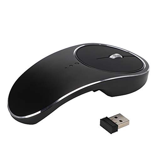 Annadue 2.4G Draadloze Muis, 4 Knoppen Aluminium Plug and Play Stille Muizen, voor Kantoor/game/laptop