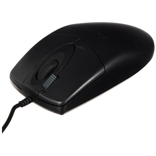 A4tech op-620d muis (USB, optische PC, zwart, ambidextroos, kunststof) effen