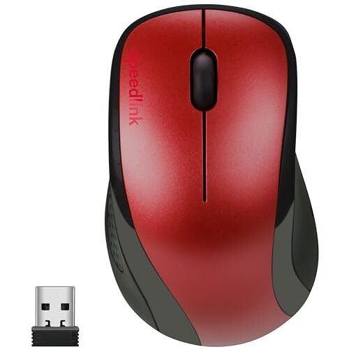 Speedlink KAPPA Mouse draadloze muis voor kantoor, thuiskantoor en gaming rood