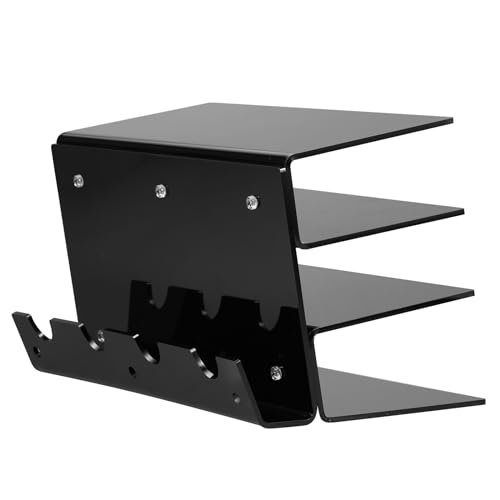 AUGUSGNTM Muis Opslag Toetsenbord Acryl 3 Tier Opslag Rack Muis Toetsenbord Toetsenbord Toetsenbord Display Back-up Toetsenbord Display Cla Plaat Post