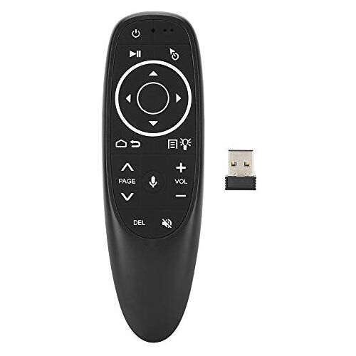 Hopcd Air Mouse Remote Controller, 2,4 GHz USB Wireless Air Remote Mouse Voice Infrared Controller voor Android TV Box/Mini PC/Windows/HTPC/PCTV, 2.4G Air Fly Mouse