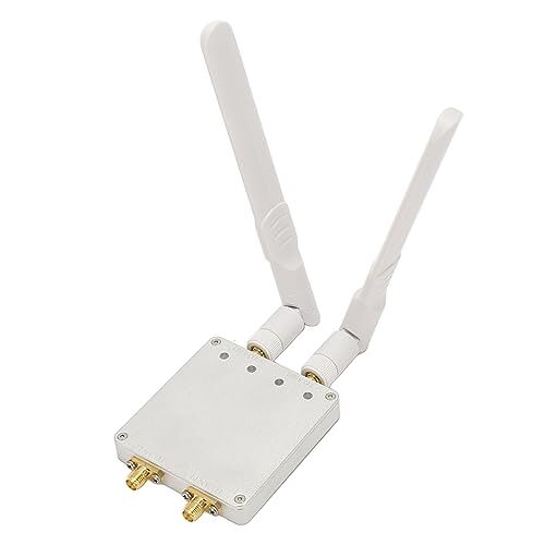 Annadue WiFi-extender WiFi-repeater, 4000 MW Tweekanaals WiFi-Signaalversterker met 2 Antennes, IEEEE802.11n, Draadloze Signaalversterker voor Thuis (WiFi 5.8G dubbelkanaals)