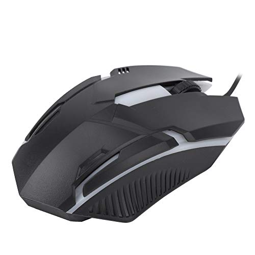 Sharainn Gamer Mouse, PC Computer Gaming Muizen USB-interface 1600 DPI resolutie voor strategiespellen en schietspellen