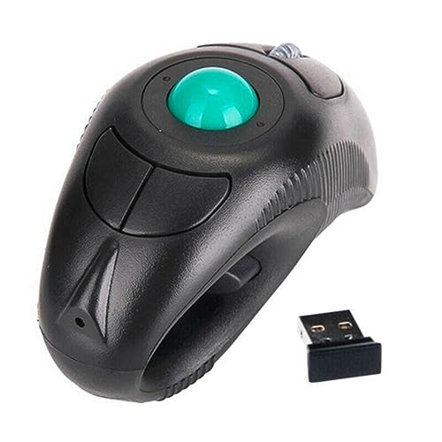Greethga 2.4G Draadloze Air Mouse Ergonomische Trackball Handheld Vinger USB Muis Trackball Muizen Voor Laptop