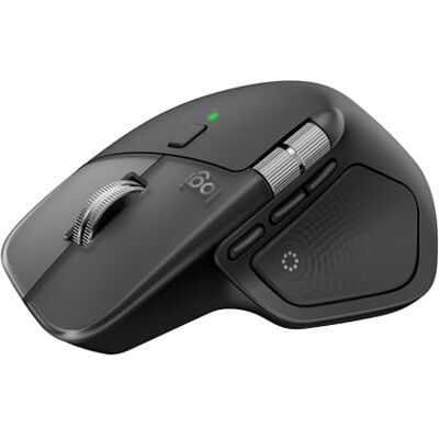 Logitech MX Master 4, Ergonomische draadloze muis met geavanceerde haptische feedback, ultrasnel scrollen, USB-C opladen, Bluetooth, Windows, MacOS Space Zwart Logitech MX Master 4, Ergonomische draadloze muis met geavanceerde haptische feedback, ultrasnel scrollen, USB-C opladen, Bluetooth, Windows, MacOS Space Zwart