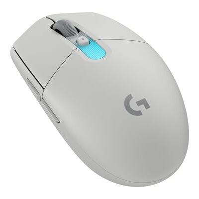 Logitech G305 X SUPERLIGHT, draadloze gaming muis, lichtgewicht, 61 g, oplaadbare gaming muis voor pc, HERO 44K-sensor, LIGHTSYNC RGB, 6 programmeerbare knoppen, LIGHTSPEED, Bluetooth, Mac/pc Wit Logitech G305 X SUPERLIGHT, draadloze gaming muis, lichtgewicht, 61 g, oplaadbare gaming muis voor pc, HERO 44K-sensor, LIGHTSYNC RGB, 6 programmeerbare knoppen, LIGHTSPEED, Bluetooth, Mac/pc Wit