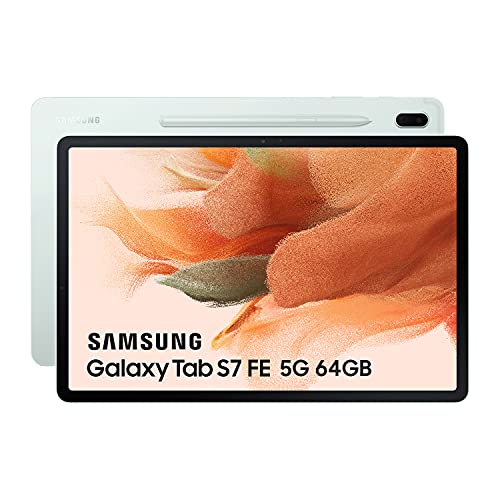 Samsung Tablet Galaxy Tab S7 FE 12,4 inch met 5G en besturingssysteem Android 64 GB groen ES-versie