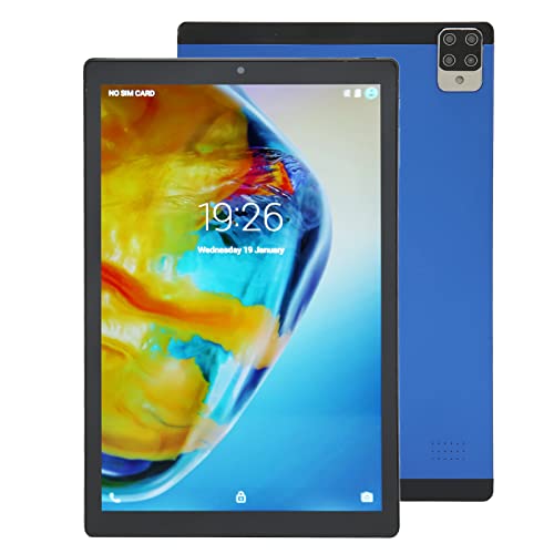 Garsent 10 Inch IPS-Tablet, Goedkope Tablet voor Kinderen, 4 GB RAM 64 GB ROM, 5 MP + 8 MP Camera, 8 Core CPU, 5G WiFi, 5000 MAh, GPS, Bluetooth (blauw) (Blauw)