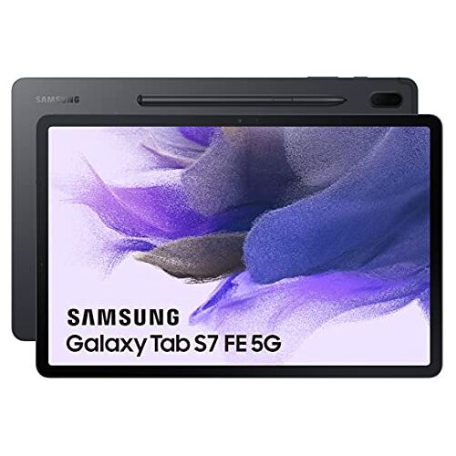 Samsung Tablet Galaxy Tab S7 FE 12,4 inch met WLAN en Android besturingssysteem 128 GB zwart ES-versie