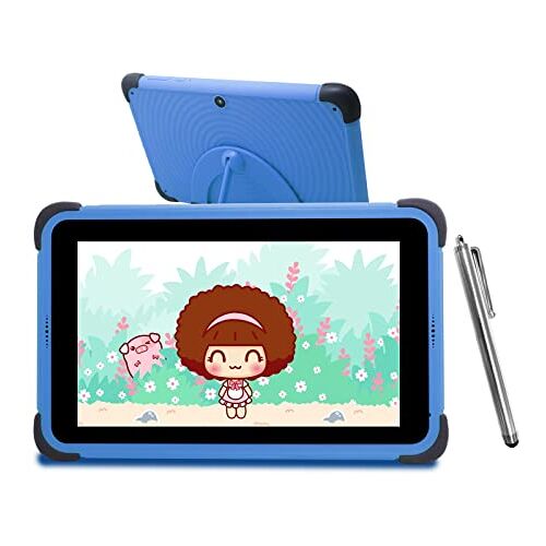 CWOWDEFU Tablet voor kinderen 8 inch Android tablet 32 GB ROM HD-scherm, Android-tablet met wifi voor kinderen, dubbele camera's 5MP + 8MP (blauw)