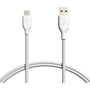 Amazon Basics USB-C-naar-USB-A 2.0-snellaadkabel voor gegevensoverdracht, snelheid 480 Mbps, USB-IF-gecertificeerd, voor Apple iPhone 16/15, iPad, Samsung Galaxy, tablets, laptops, 3 ft (90 cm), wit Amazon Basics USB-C-naar-USB-A 2.0-snellaadkabel voor gegevensoverdracht, snelheid 480 Mbps, USB-IF-gecertificeerd, voor Apple iPhone 16/15, iPad, Samsung Galaxy, tablets, laptops, 3 ft (90 cm), wit